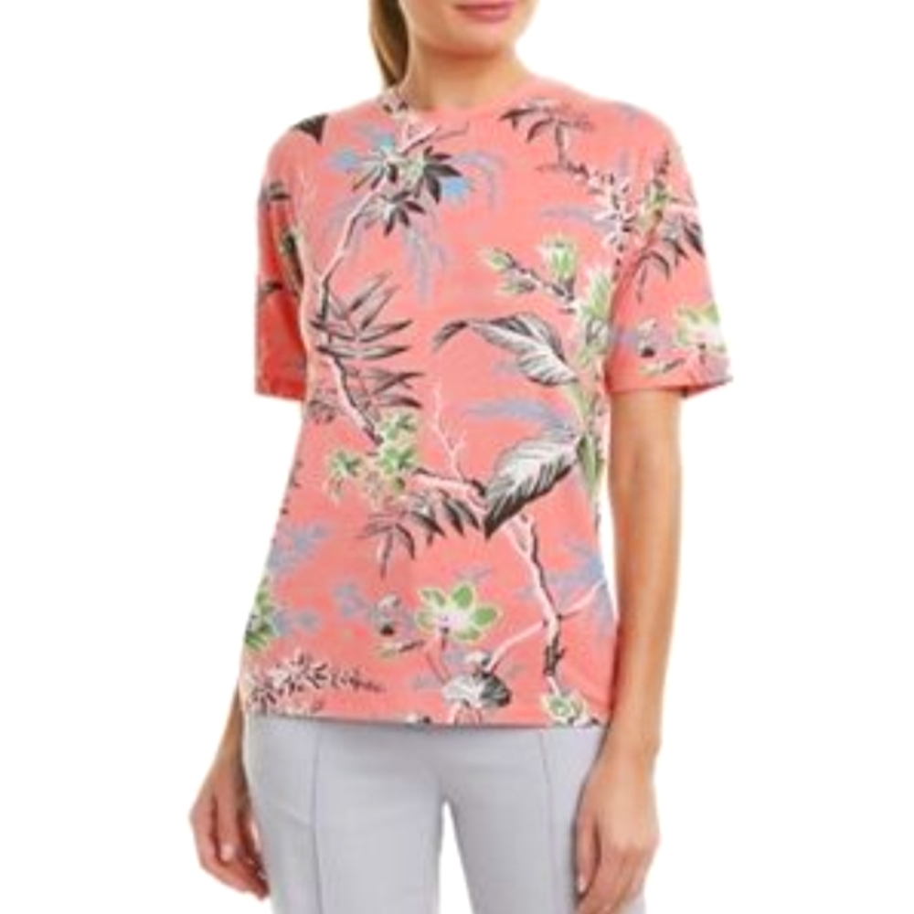 Diane Von Furstenberg Boyfriend Tee in Avalon Hyacinth